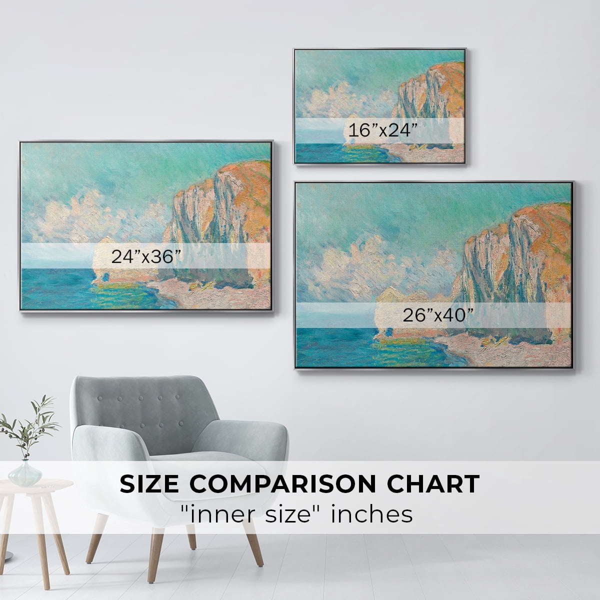 Vintage Landscape-CLVII By Wexford Home Framed in Silver Wood Gallery Wrapped Canvas 25 in. x 37 in.