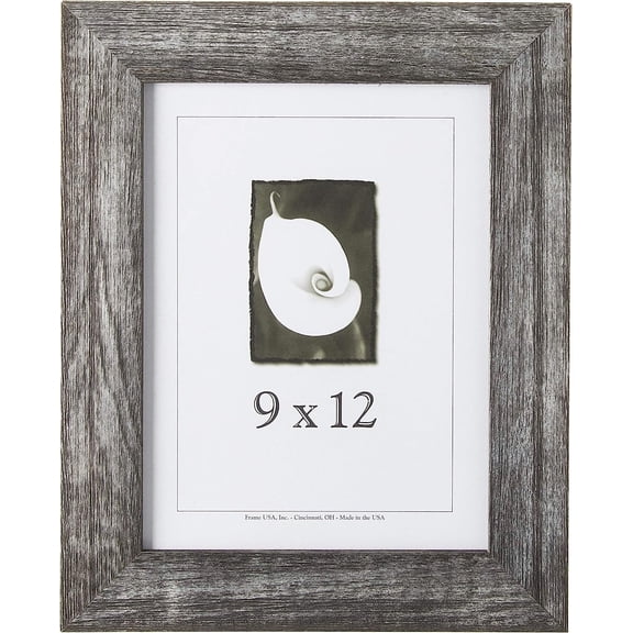 Frame USA Farmhouse Series 9x12 Barnwood Picture Frames (Charcoal)