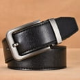 thumbnail image 2 of Mens Genuine Leather Belts Adjustable Casual Dress Belt for Jeans Size 26 to 38, 2 of 6