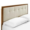 thumbnail image 6 of Modway Willow Queen Wood Platform Bed With Angular Frame in Walnut Beige, 6 of 8