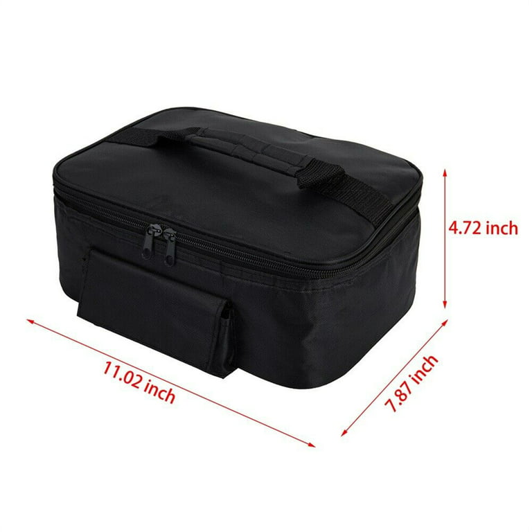 12V Portable Electric Food Warmer Heating Lunch Box Bag Mini Oven for Car  Office