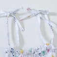 thumbnail image 4 of Rohuuque Toddler Baby Girl Dress Pattern Sling Sleeveless Princess Dresses Bowknot Sundress Causal Dresses Outfits 3-4 Years White, 4 of 9