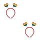 thumbnail image 4 of Minnieouse Headband Photo Props Spring Universal Headwear Maquillaje Fiesta de disfraces Decoración de Halloween LOVE IS heart AMOR ES AMOR corazón 2Conjunto, 4 of 6