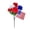 1 PC 8" Patriotic Artificial Flowers#4, variant on Artificial Flowers Patriotic Independence Day Plants Blue And White Artificial Flowers USA 250th Anniversary Decorations America 250th Merchandise 8 Inch Flower Piece Perfect for Home Decor