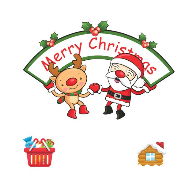 static sticker fridge PVC sticker fridge PVC decal Christmas static sticker Christmas PVC static sticker