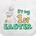 thumbnail image 4 of Inktastic It's My 1st Easter with Cute Chick and Bunny Boys or Girls Baby Bib, 4 of 4