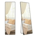thumbnail image 1 of SONGMICS Full Length Mirror, 63 x 19.7 Inches, Rectangle Full Body Mirror with Stand, Ink Black, 1 of 7