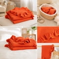 thumbnail image 4 of Dvumao Muslin Blanket With Ruffle Soft Breathable Cotton, 4 of 7
