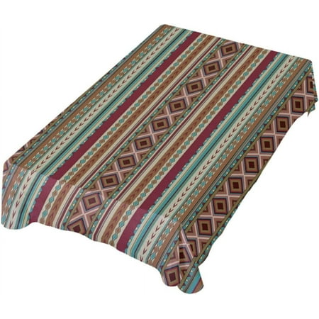 SKYSONIC Mexican Tablecloth Mexican Serape Blanket for Mexican Party Wedding Cinco De Mayo Fiesta Decorations Outdoor Picnics Dining Table Cover, Large Square Table Cloth 54x72In