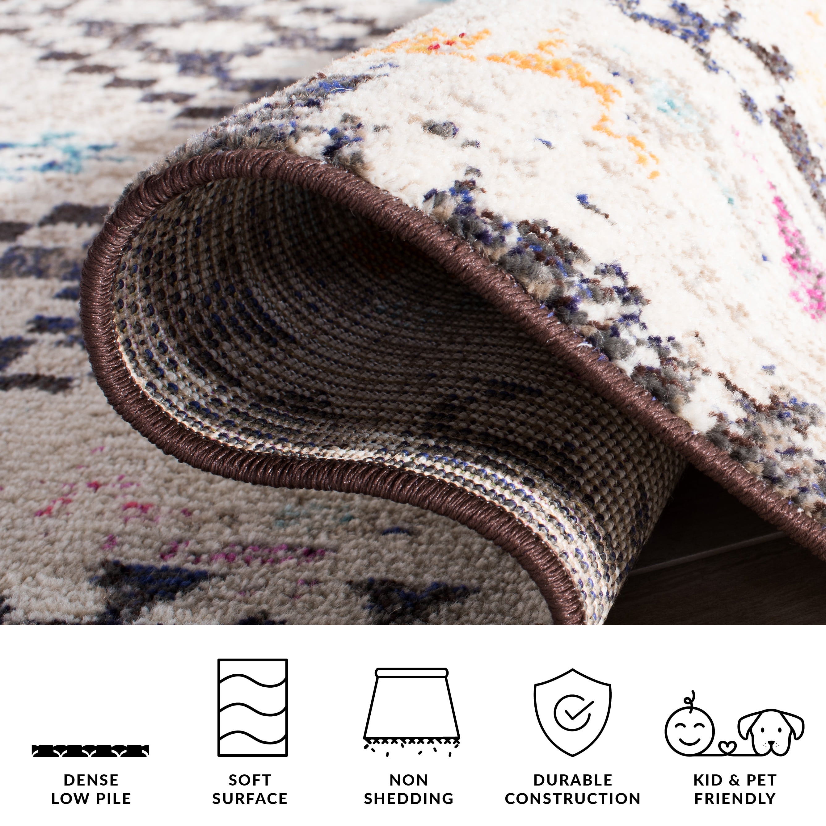 Safavieh Madison Lanford Southwestern Runner Rug, Black/Yellow, 2'2" x 22'