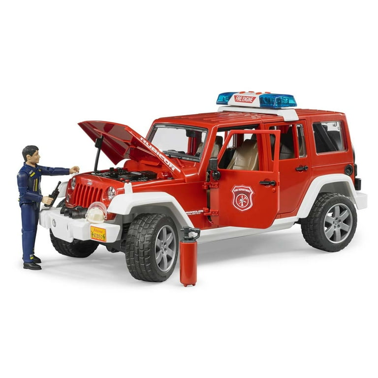 1/16 Jeep Wrangler Rubicon Fire Vehicle with Fireman by