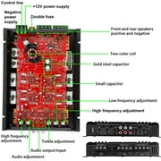 Sunbuck Car Amplifier 4 Channel, 7900 Watts Car Stereo Audio Subwoofer Full-Range Super Brass, Class A/B Speaker Amp
