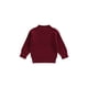 thumbnail image 1 of Niño pequeño bebé niña niño suéter de punto blusa jersey sudadera cálido cuello redondo camisetas de manga larga XBTCLXEBCO 12-24 meses, Rojo, 1 of 6