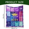 thumbnail image 2 of Graduation Soft Blanket,Graduation Gifts Class Of 2024 Gifts Throw Blanket 60 Sherpa Blanket, 2 of 7