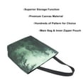 thumbnail image 3 of FORMRS Womens Canvas Tote Bag with Zipper Inner Pocket Shoulder Handbag, Green Forest, 3 of 7