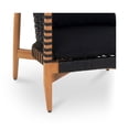 thumbnail image 6 of Moe's Home Collection Kuna Outdoor Lounge Chair Black Wood Chairs, 6 of 6