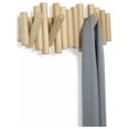 thumbnail image 4 of Wooden Wall Hook with 5 Hooks, Natural Wood, 37.1x16.5x4.4 cm, 4 of 5