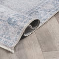 thumbnail image 4 of World Rug Gallery Transitional Distressed Vintage Machine Washable Indoor Area Rug- BLUE 2'6"x10', 4 of 8