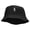 Black, variant on Hiking Man Symbol Embroidered Bucket Hat - Khaki OSFM