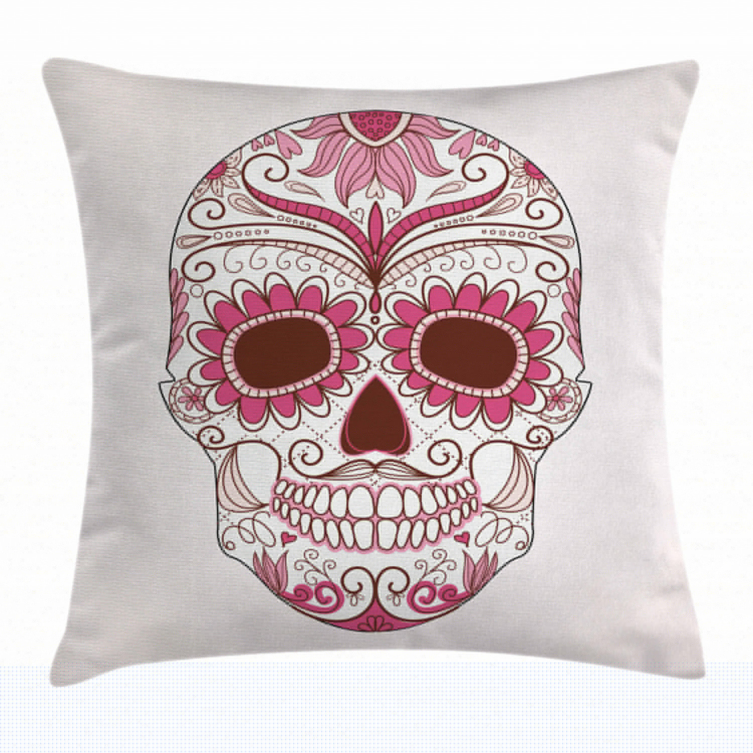 Sugar Skull Art Throw Pillow Case Cushion Cover Decorative 