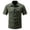 Army Green, variant on gbyLJF Men's Short Sleeve Shirts Military Work Fishing Shirts Button Down Breathable Outdoor Hiking Tops