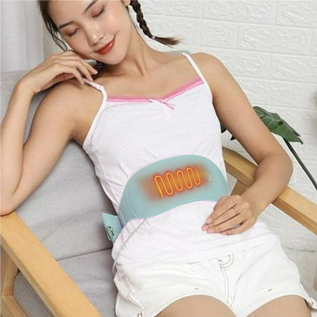 PEONAVET Heating Pads Portable Heating Pad, Heating Pad For Abdomen With 3 Heat And 3 Vibration Massage Modes, Portable Fast Heating Wrap Belt For Women And Girl