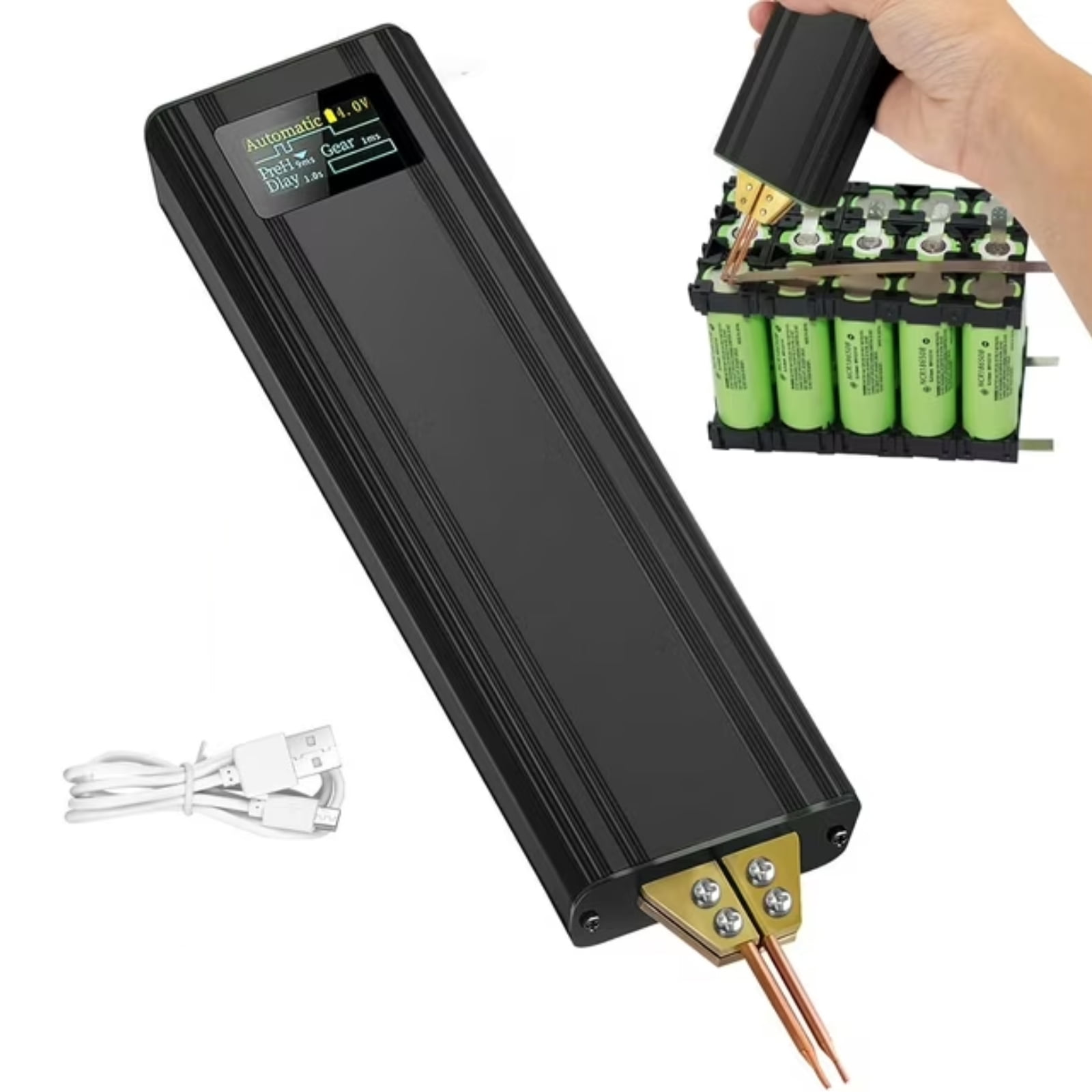 5000W Mini Battery Spot Welder – Adjustable Welding Kit For 18650 Lithium Battery Packs