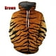 thumbnail image 2 of Sudadera con capucha con estampado de tigre y leopardo para hombre, divertida sudadera informal de manga larga con estampado 3D de animales, jersey de gran tamaño con capucha, 2 of 4