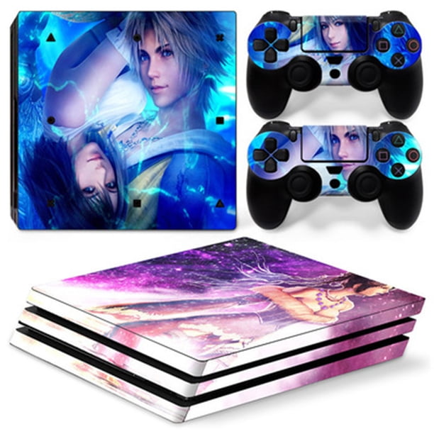 La consola PS4 Pro gamepad alberga pegatinas de color de cuerpo completo, pegatinas brillantes, pegatinas de moda Adepaton 2033346-22