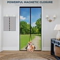 thumbnail image 2 of Magnetic Screen Door 35X93 Inch Door Screen Magnet Closure Easy Install Hands-Free Mesh Curtain for Front Door  Garage Sliding Keep Flies Out Dog and Kid Friendly,Black$$Tools & Hardware Other, 2 of 7