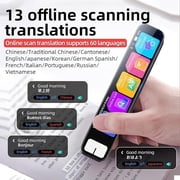Ai Pen - Chat Gpt Pen - 2025 New Ai Smart Pen for Real-Time Translation - Handheld Scanner Translator - Text Scanner & 60+ Offline Translations with HD Touchscreen