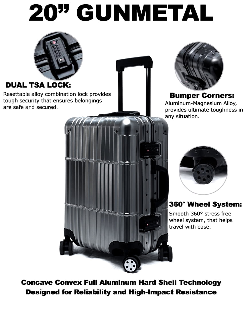 all black luggage
