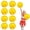 Mixed gold, variant on 10 Pcs pom poms Cheer,pom poms Cheerleading with Finger Holes Cheer Pom Pomsfor Dance, Matches