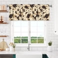 thumbnail image 6 of Drapery Wear Rod Short Curtain 54x18in Filter With Light Feature For Easy Installation Rod Free For Bedroom Kitchen Bathroom\r\n Milk Cow Print Style Sienna_1, 6 of 7