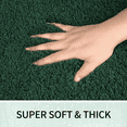 thumbnail image 2 of Wozola Dark Green Bathroom Rugs Mat, Soft Absorbent Microfiber Bath Rugs, Non Slip, Machine Washable Bath Mats for Bathroom Floor, Tub and Shower, Home Decor Accessories, 24" × 59", 2 of 7