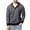 Gray, variant on Men's Long Sleeve Hoodie Striped Sweatshirts Lightweight Soft Button T Shirt Active Athletic Workout Gym Sportwear