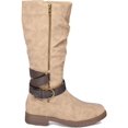 thumbnail image 3 of GC Shoes Womens Dagny Faux Leather Mid-Calf Boots Beige 11 Medium (B,M), 3 of 3