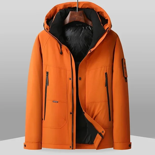 Chaqueta de invierno con capucha gruesa para hombre y mujer, 2024, cálida, para exteriores, para parejas, nueva