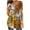 Yellow, variant on Fesfesfes Workout Shirt Fashion Women Summer Loose Print Round-Neck T-Shirt Short Sleeve Casual Blouse Short Sleeve Athletic Shirt Women L(US:8)