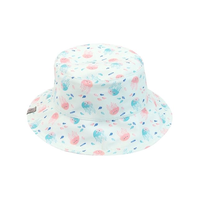 FlapJackKids - Patterned Sun Hat - Dolphin / Jellyfish - M (2-4Y)