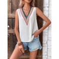 thumbnail image 2 of Vedolay Tank Tops Women Top Knitted Printed Tank Tops Tee Y2k Sleeveless Strappy Summer Shirts Streetwear,White S, 2 of 5