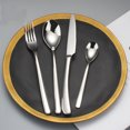 thumbnail image 2 of Cubiertos de acero inoxidable Serie French Moonlight Cuchillo Tenedor Cuchara Set Hotel Western Steak Cuchillo Tenedor Cuchara Regalo Set, 4pcs / set TUNC Sencillez, 2 of 5