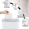thumbnail image 4 of 6 Roll 50 Bags Sanitary Napkin Disposal Receptacle Liner Surface Mount Feminine Hygiene Liner Plastic Bags for Wall Mountable Receptacles or Bin, Bathroom, Commercial, Restroom, 12 x 16 Inch, 4 of 8