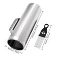 thumbnail image 2 of Foraineam Stainless Steel Guiro with Scraper, 12" x 4" Professional Latin Hand Percussion Instrument, Band Accompaniment Musical Training T, 2 of 8