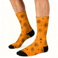 thumbnail image 5 of Halloween Socks Unisex Halloween Bats Pumpkins Ghosts Print Colorful Pattern Crew Socks Novelty Cute Halloween Mid Calf Socks, 5 of 6