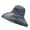 Grey, variant on ZHENHONG Bucket Hats for Women Women Japanese Foldable Solid Color Leides Fisherman Hat Elegant Beach Hat Sun Hats