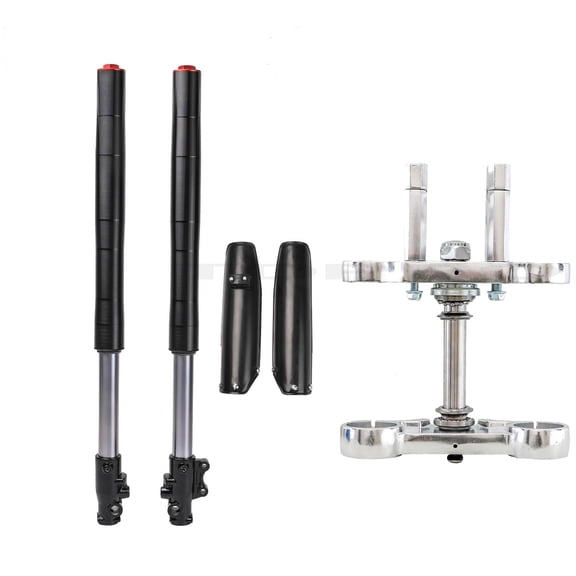 27.6" 700mm 45/48mm Front Forks Shock Suspension with Triple Tree Clamps for 70cc 90cc 110cc 125c 140cc 150cc 160cc 200cc Trail Pit Dirt Bike Apollo Taotao SSR CRF70 XR70