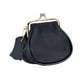 thumbnail image 5 of Cartera pequeña para mujer de piel sintética, práctica y elegante bolsa para dinero para viajes de negocios Negro, 5 of 8