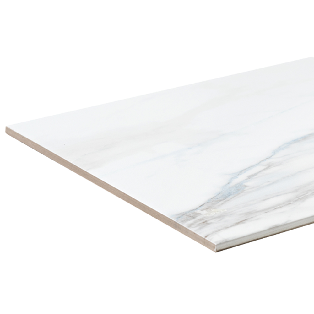 The Tile Life Minerva Gray Marble Look Porcelain Tile - 13 x 13 in. - Matte - 12-Piece - Floor, Wall, Backsplash