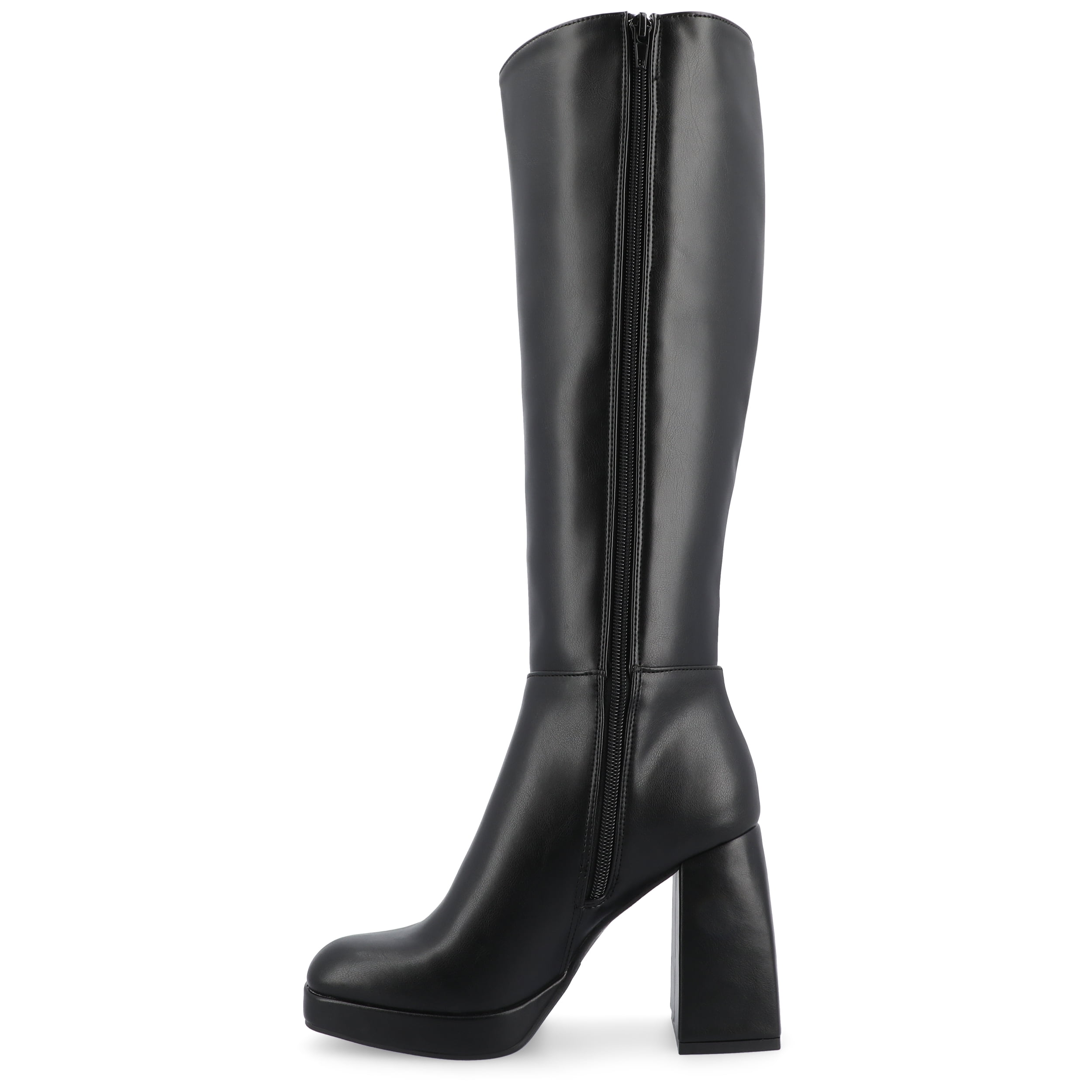 Journee Womens Mylah Platform Square Toe Boots